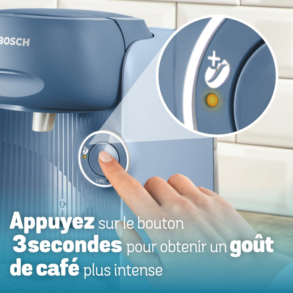 TASSIMO FINESSE machine à café, ntensityBoost, INTELLIBREW™, TAS16B3, bleu lavande