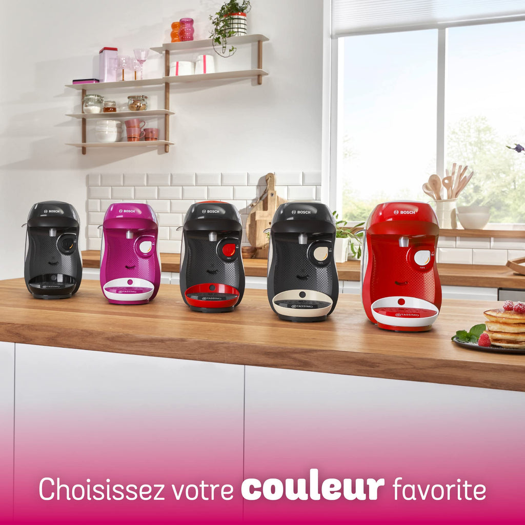 Tassimo Happy – Machine à café à capsules – 1400 W – TAS1003 – Rouge