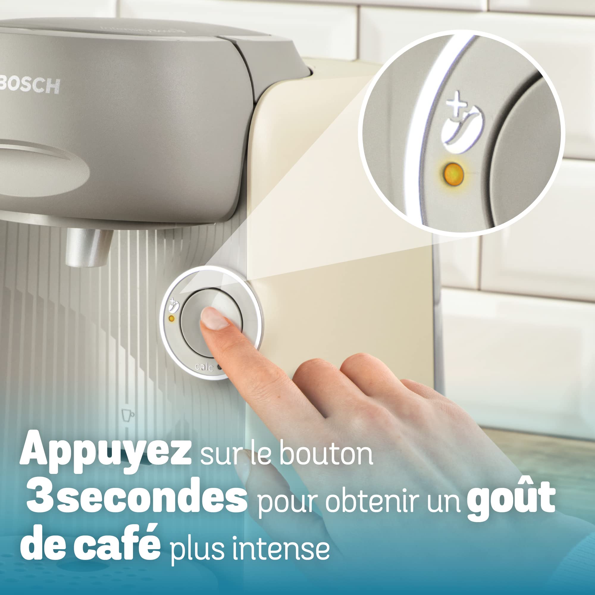 TASSIMO FINESSE, machine à café, IntensityBoost, INTELLIBREW, TAS16B3, Crème
