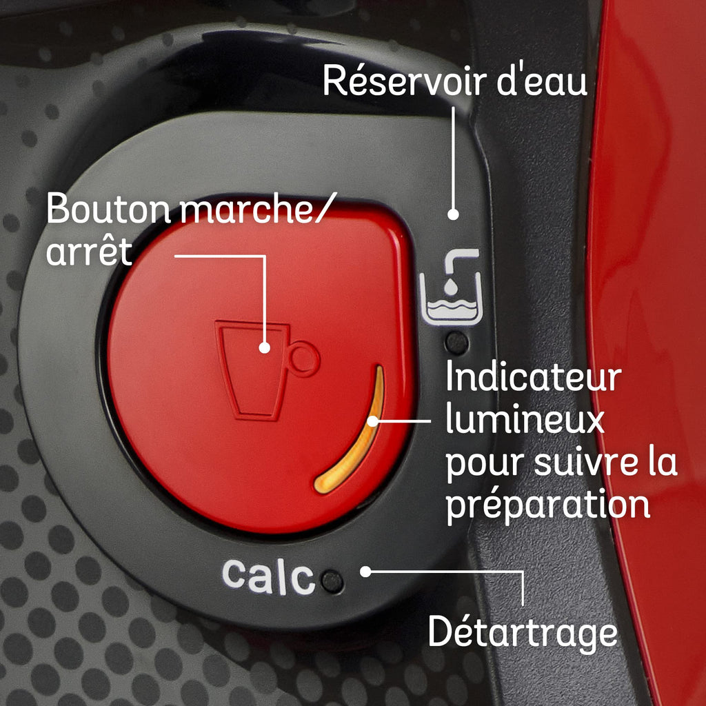 Tassimo Happy – Machine à café à capsules – 1400 W – TAS1003 – Rouge