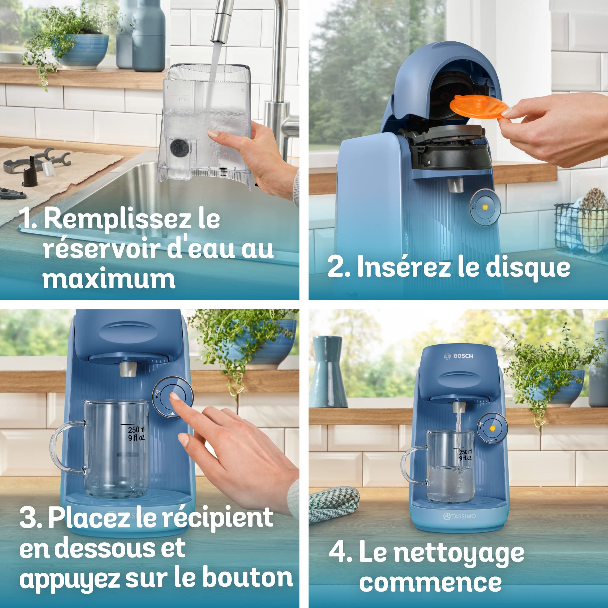 TASSIMO FINESSE machine à café, ntensityBoost, INTELLIBREW™, TAS16B3, bleu lavande