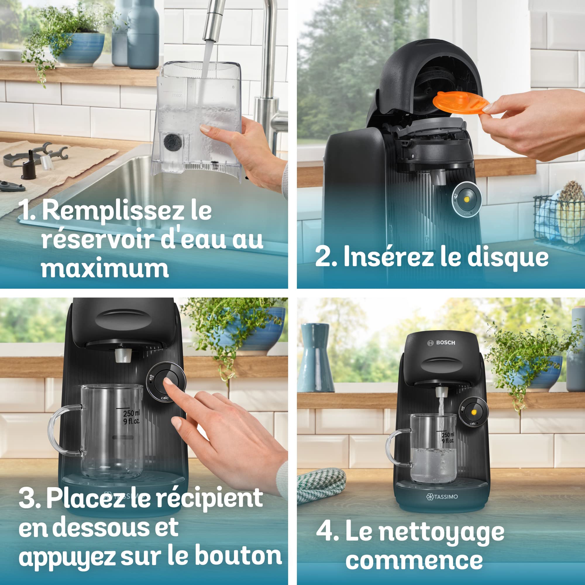 TASSIMO FINESSE machine multi-boissons, fonction IntensityBoost, INTELLIBREW, Noir