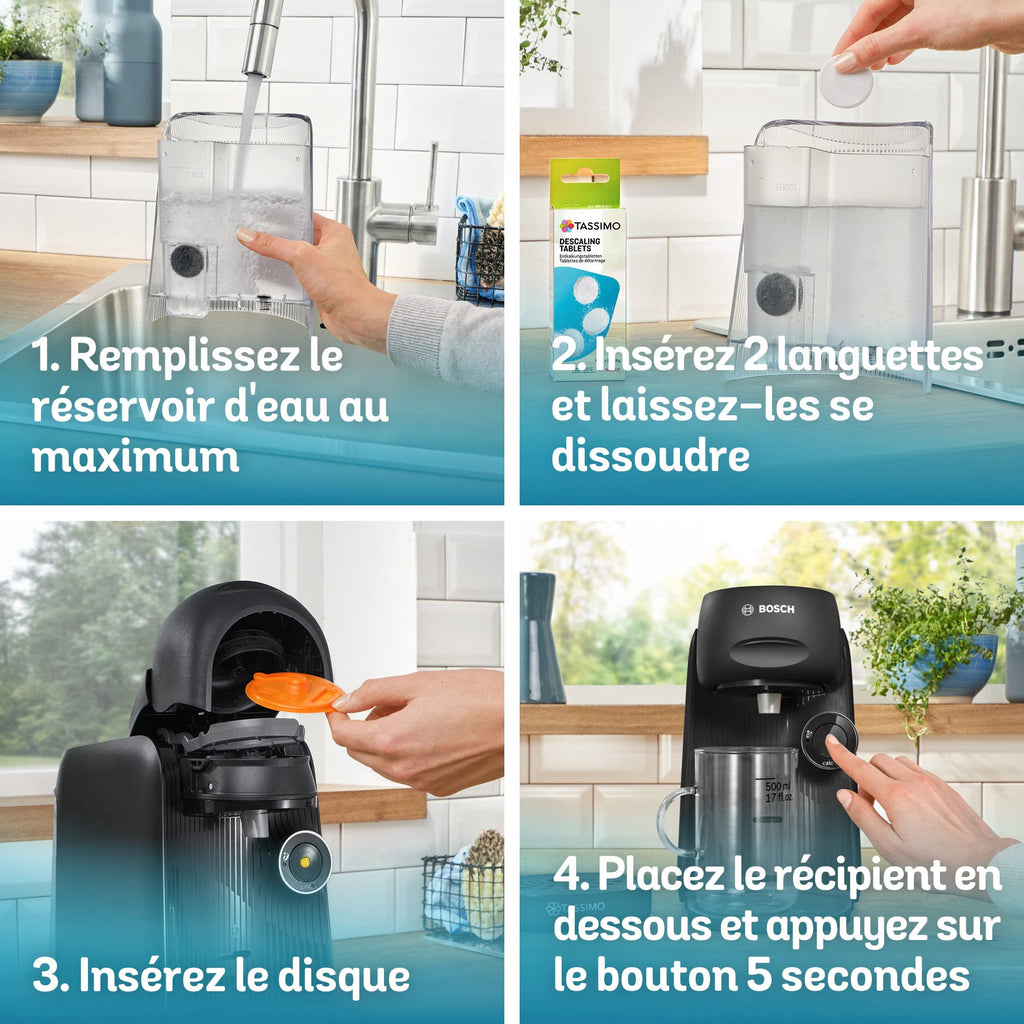 TASSIMO FINESSE machine multi-boissons, fonction IntensityBoost, INTELLIBREW, Noir