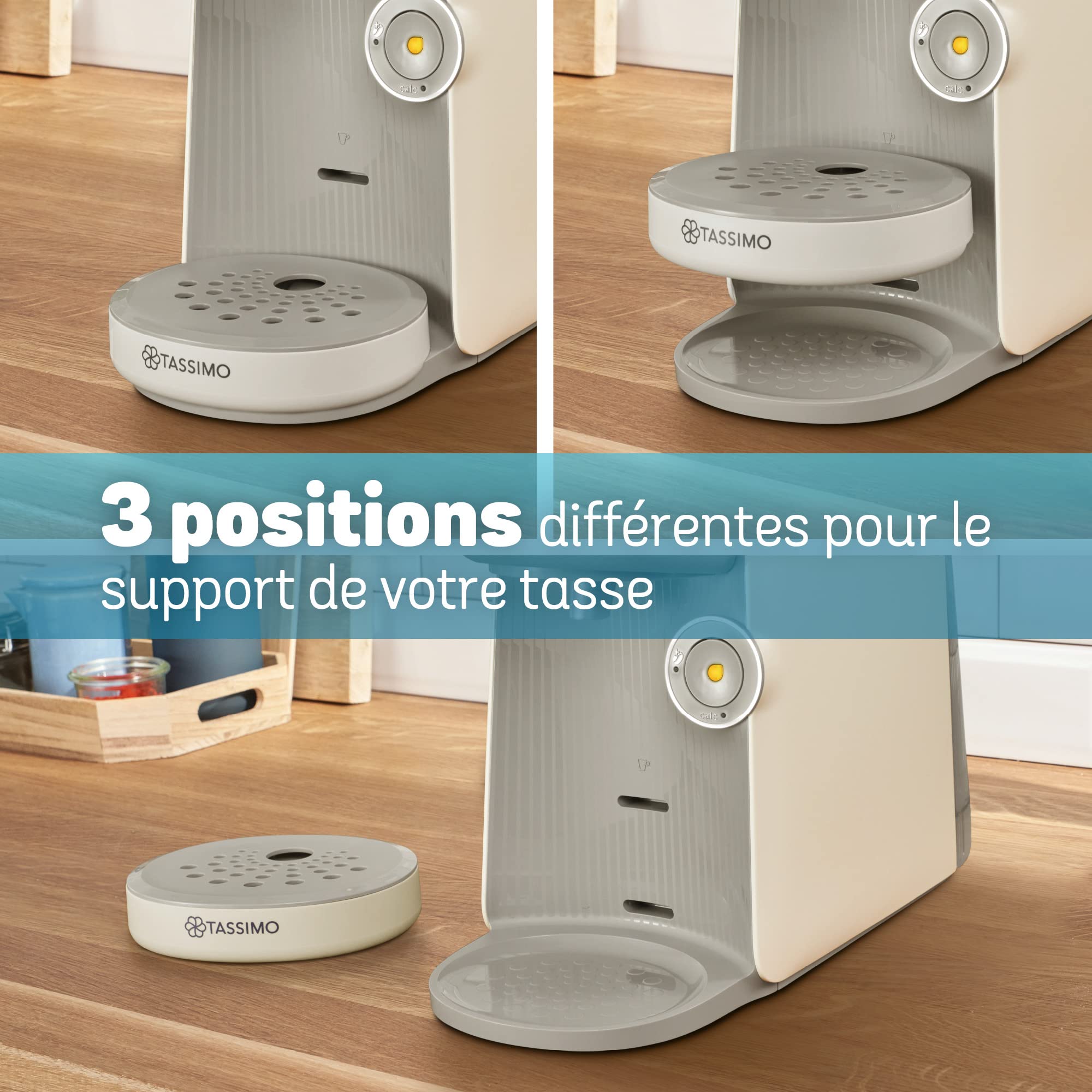 TASSIMO FINESSE, machine à café, IntensityBoost, INTELLIBREW, TAS16B3, Crème