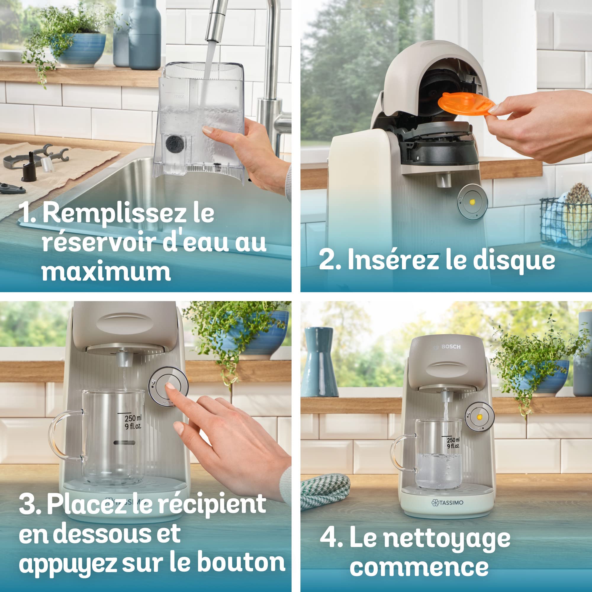 TASSIMO FINESSE, machine à café, IntensityBoost, INTELLIBREW, TAS16B3, Crème
