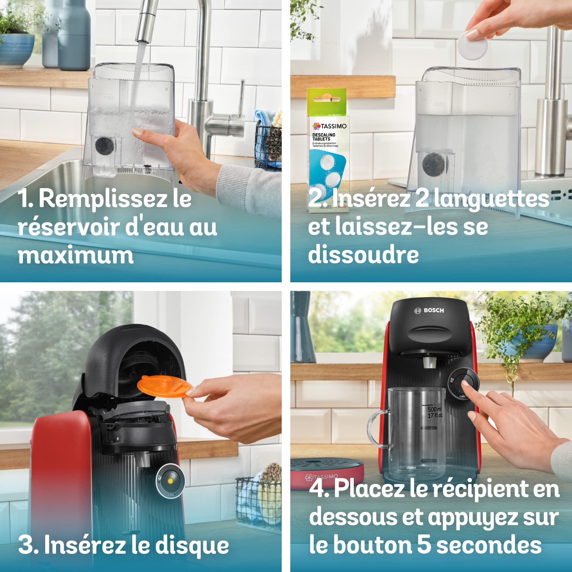 Machine à café TASSIMO FINESSE, IntensityBoost, INTELLIBREW, TAS16B3, Rouge intense