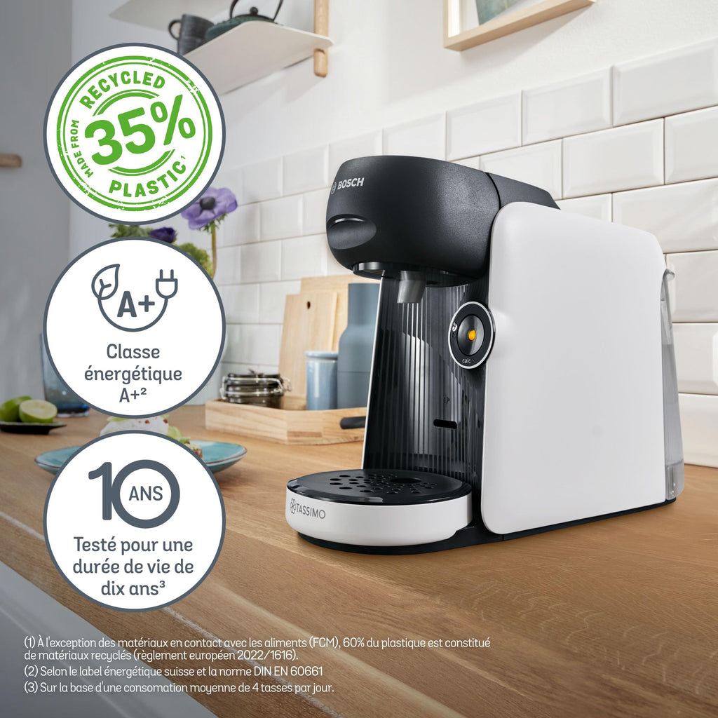 Tassimo Finesse friendly Machine à café Intellibrew, TAS163E, Blanc