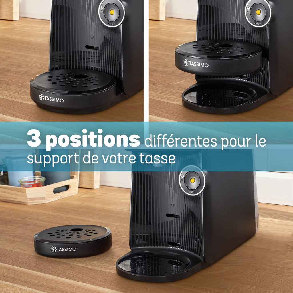 TASSIMO FINESSE machine multi-boissons, fonction IntensityBoost, INTELLIBREW, Noir